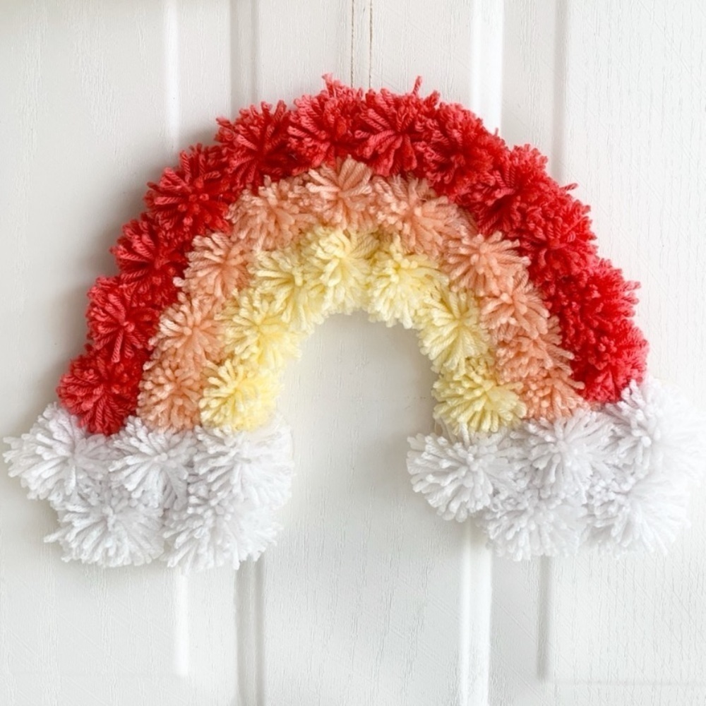 Rainbow Macrame Wall Hanging Decor